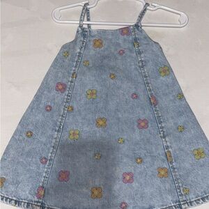 Zara Floral Denim Dress